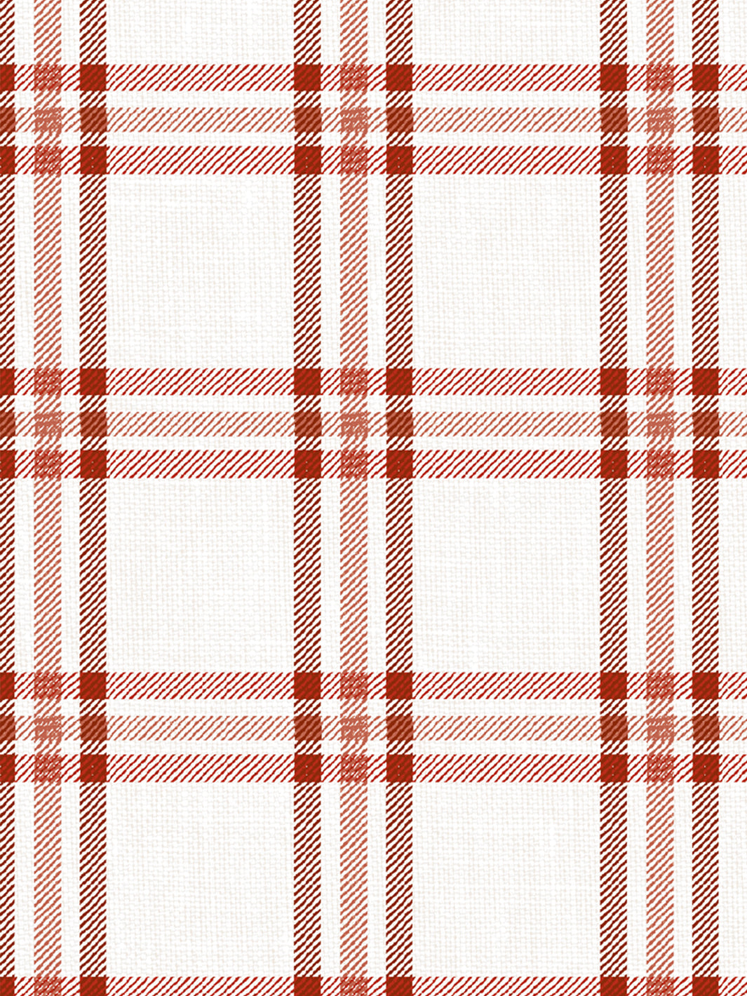 'Rogers Plaid' Wallpaper by Nathan Turner - Antique Red