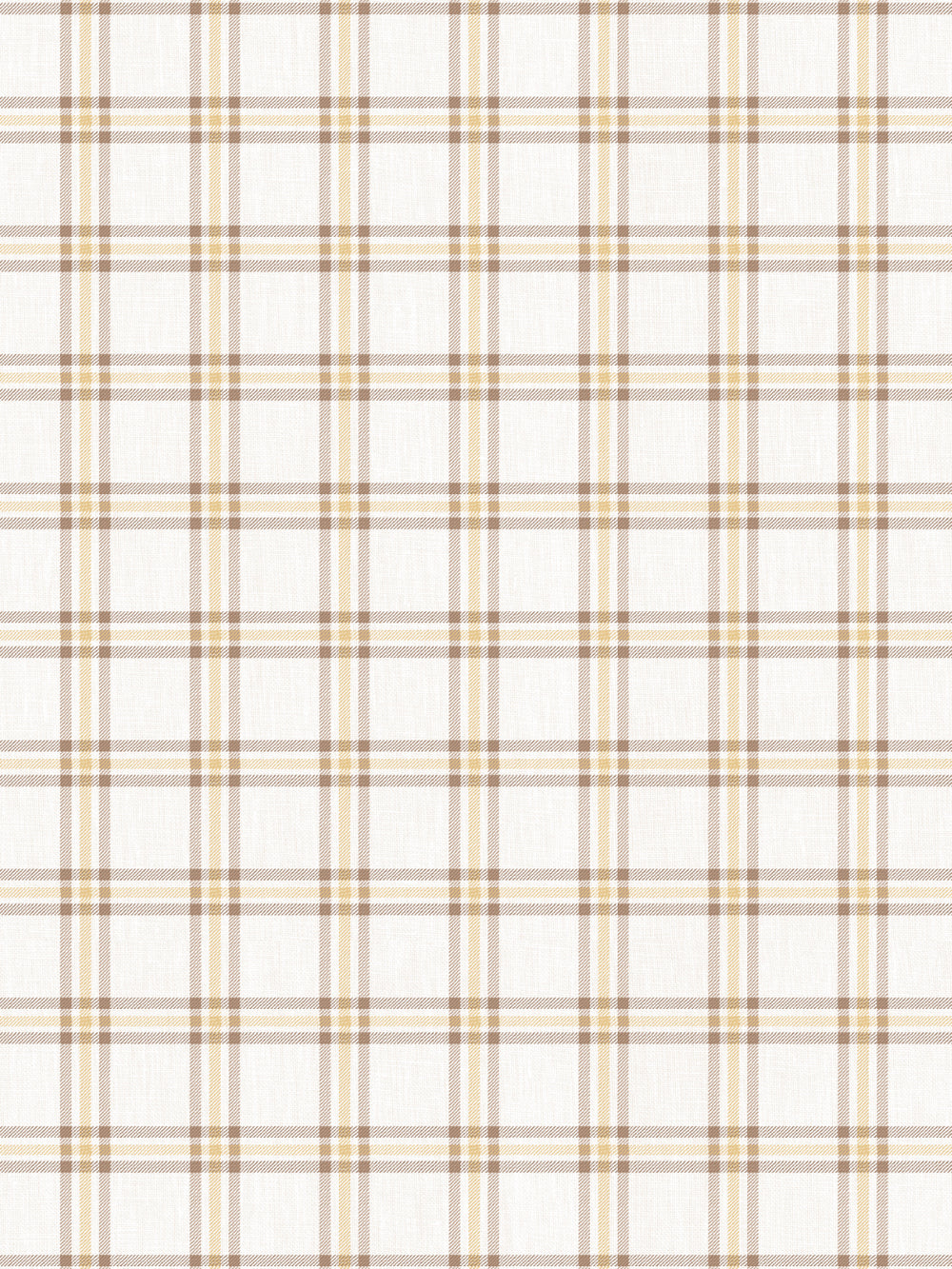 rodgers plaid linen fabric by nathan turner brown gold