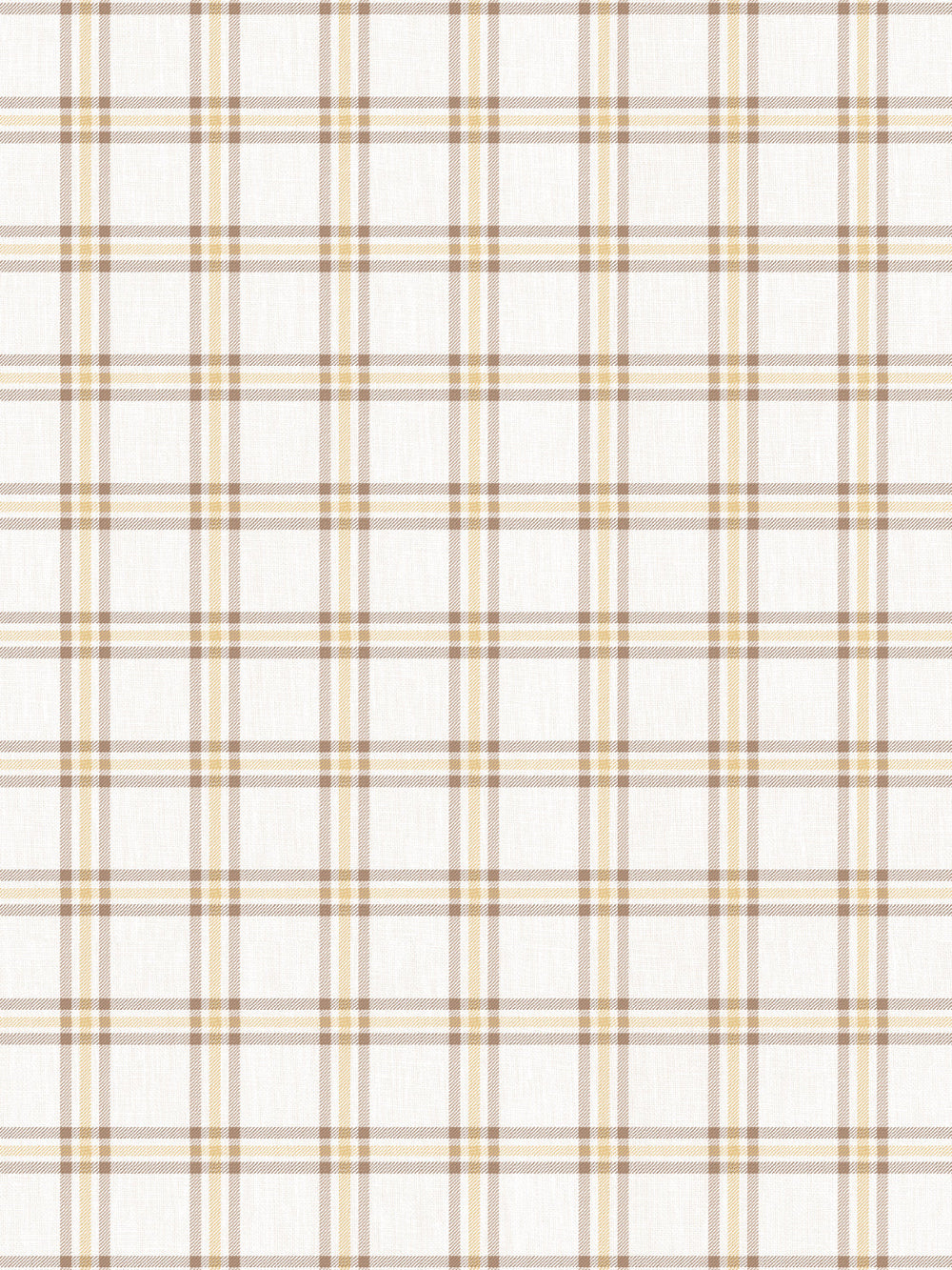 rodgers plaid linen fabric by nathan turner brown gold