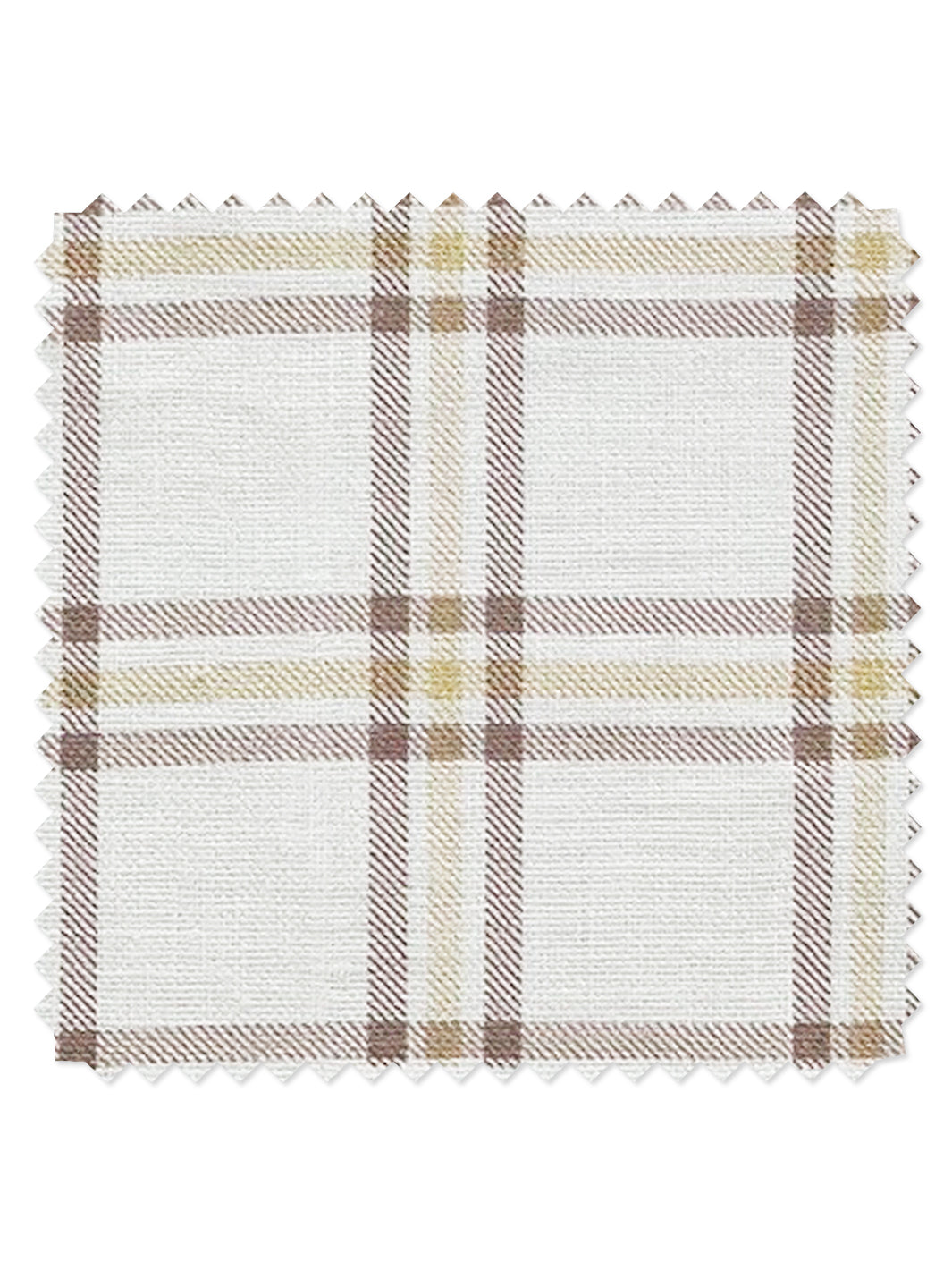 rodgers plaid linen fabric by nathan turner brown gold