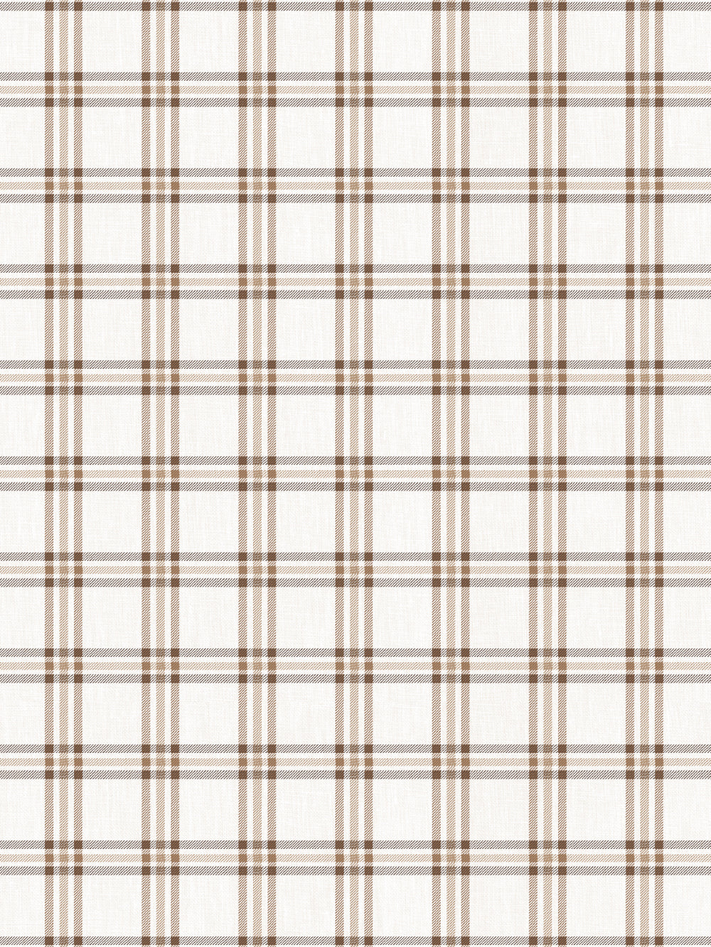 rodgers plaid linen fabric by nathan turner brown