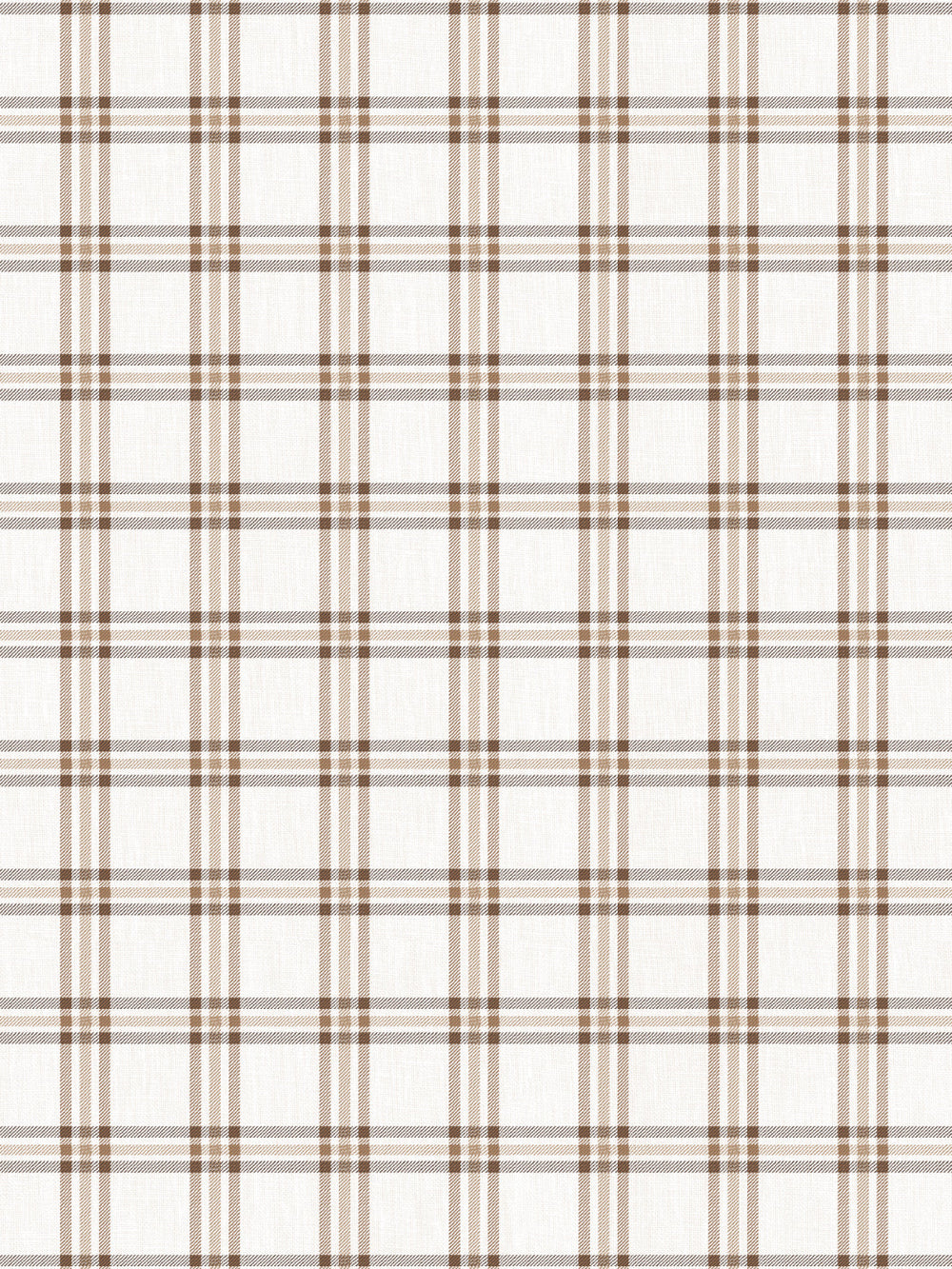 rodgers plaid linen fabric by nathan turner brown