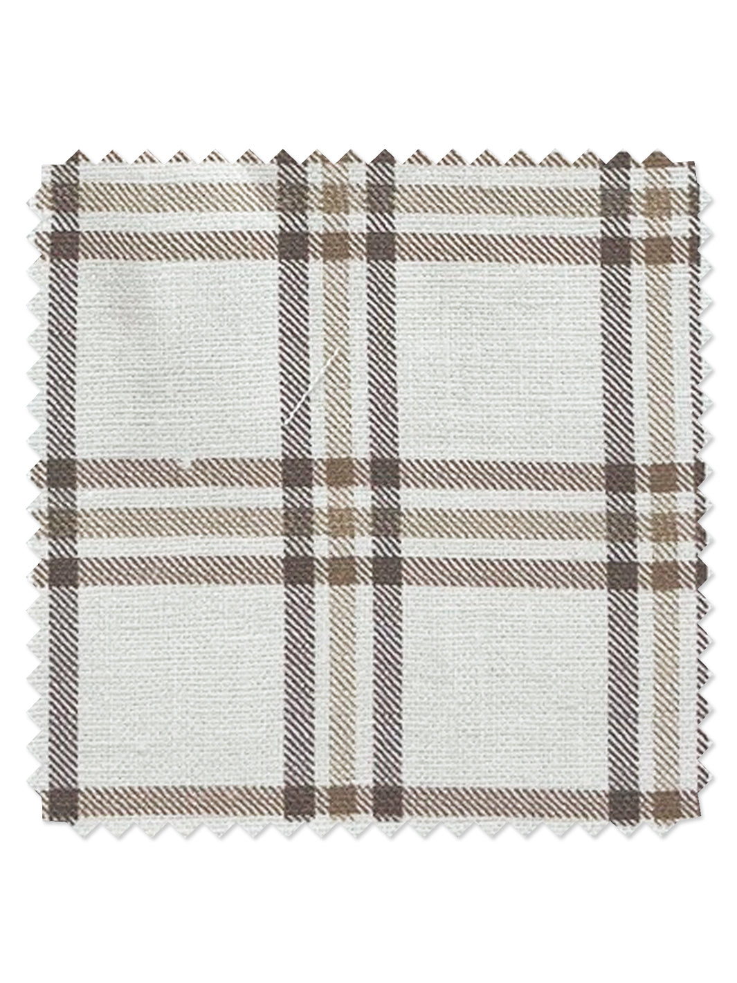 rodgers plaid linen fabric by nathan turner brown
