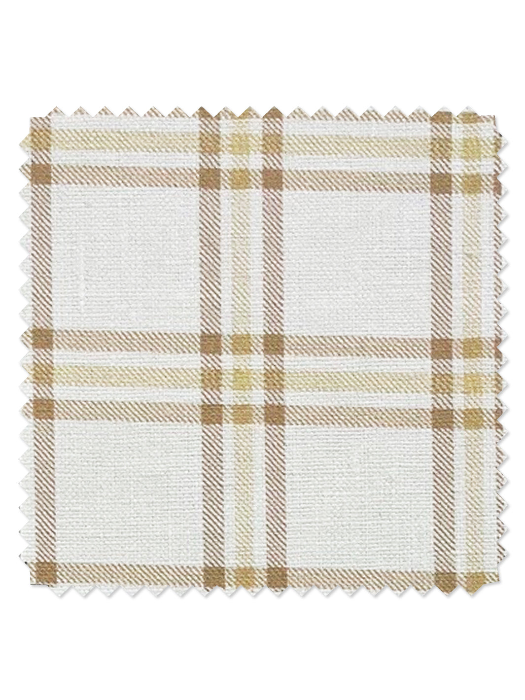 rodgers plaid linen fabric by nathan turner gold