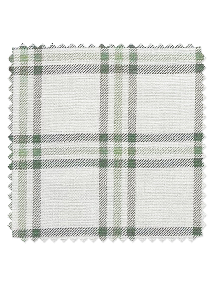 rodgers plaid linen fabric by nathan turner green