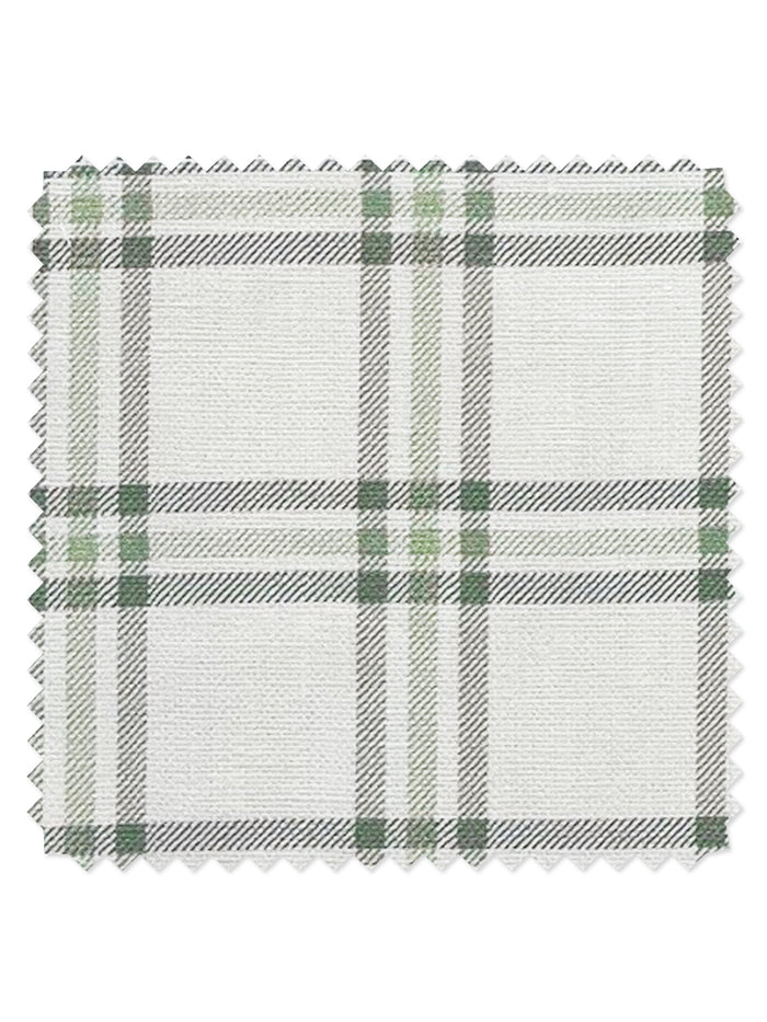 Rogers Plaid' Linen Fabric by Nathan Turner - Green