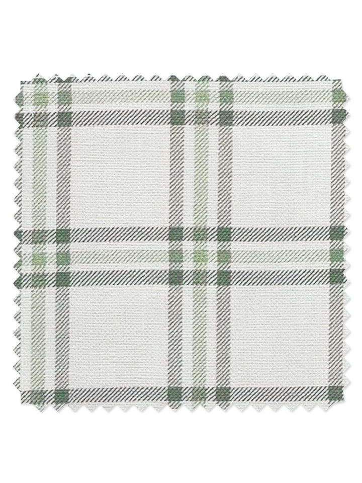 rodgers plaid linen fabric by nathan turner green