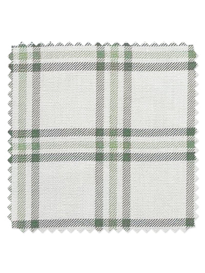 'Rogers Plaid' Linen Fabric by Nathan Turner - Green