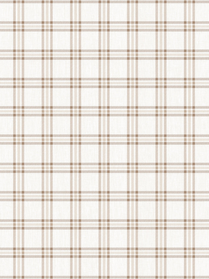 rodgers plaid linen fabric by nathan turner neutral