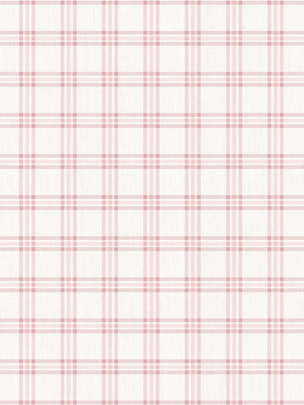 rodgers plaid linen fabric by nathan turner pink