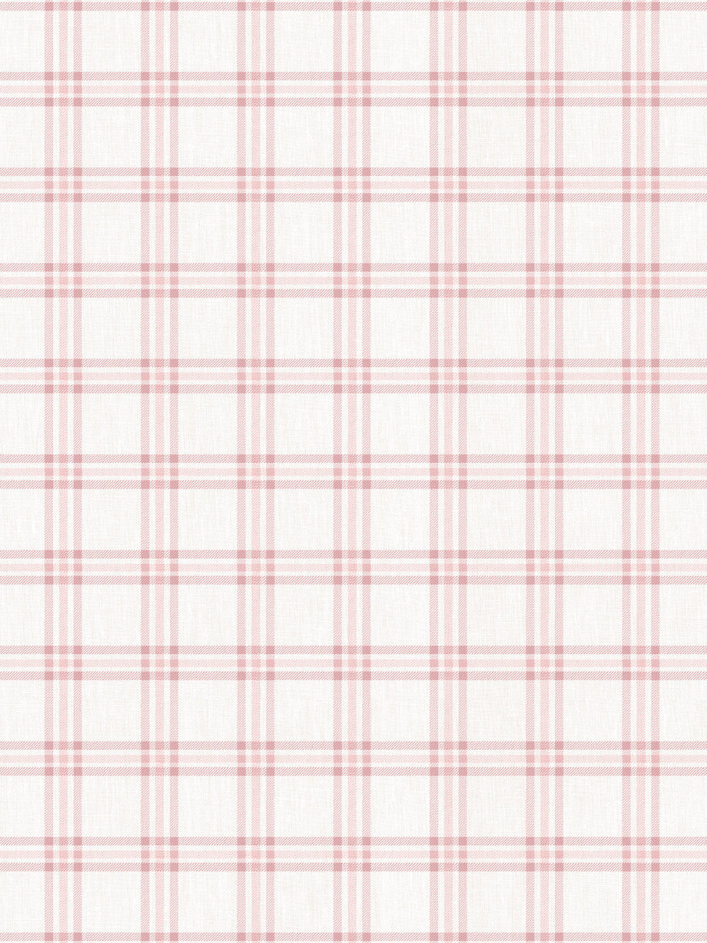 rodgers plaid linen fabric by nathan turner pink