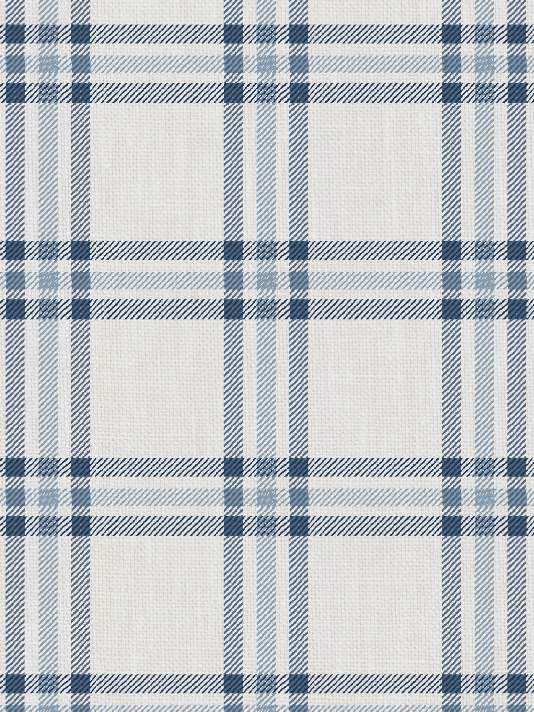 'Rogers Plaid' Wallpaper by Nathan Turner - Blue