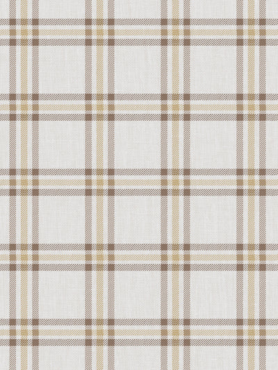 rogers plaid wallpaper by nathan turner brown gold