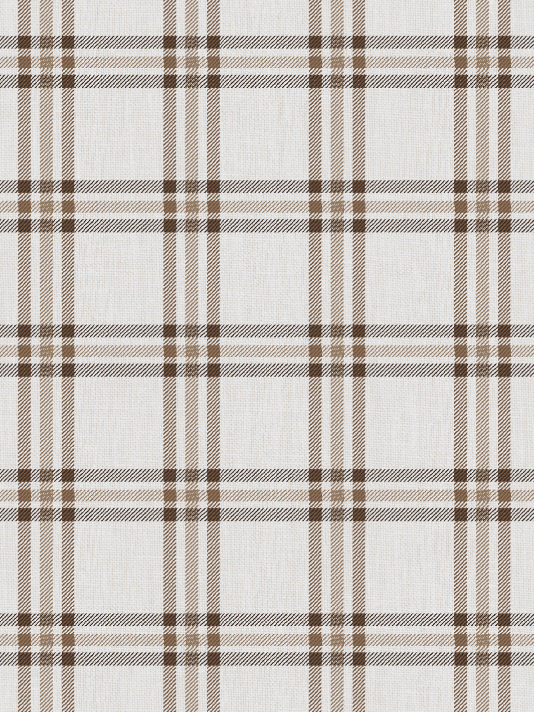'Rogers Plaid' Wallpaper by Nathan Turner - Brown