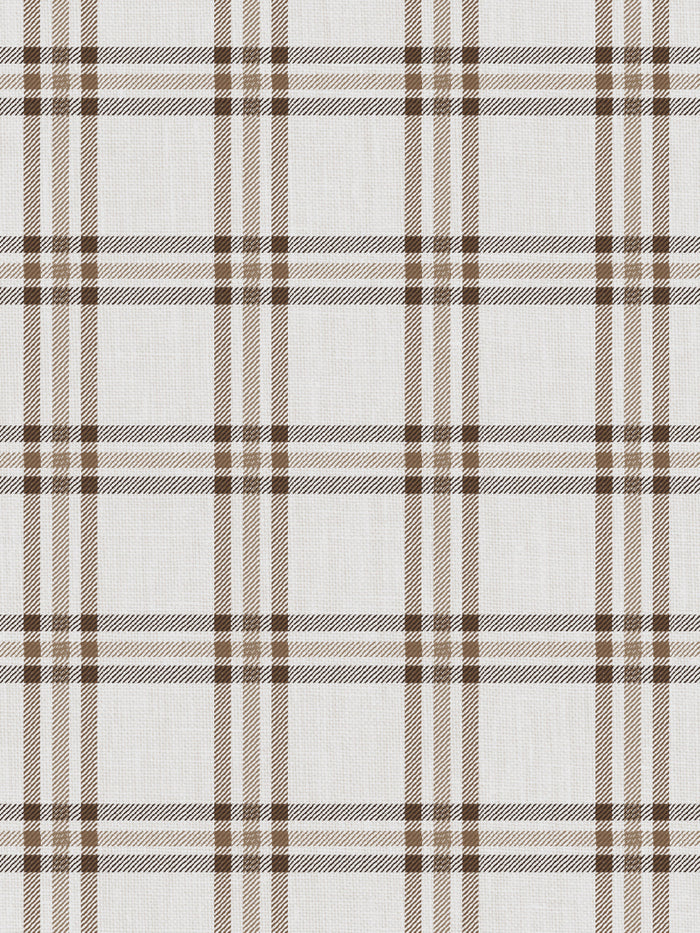 'Rogers Plaid' Wallpaper by Nathan Turner - Brown