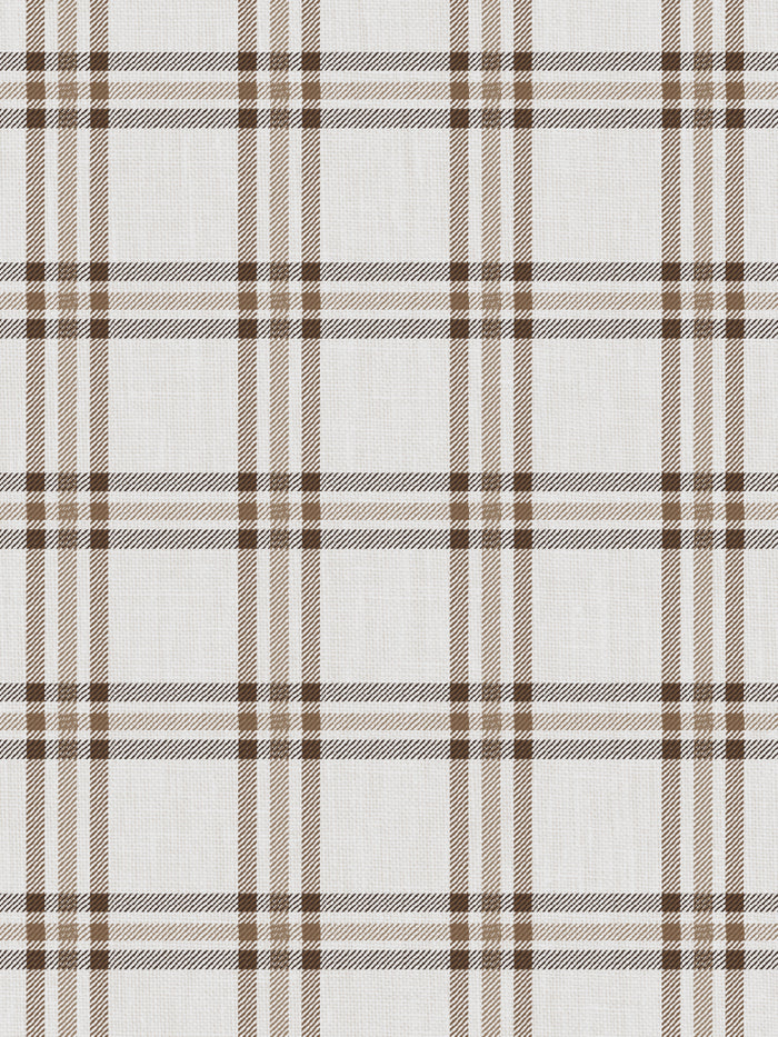 'Rogers Plaid' Wallpaper by Nathan Turner - Brown
