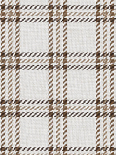 'Rogers Plaid' Wallpaper by Nathan Turner - Brown