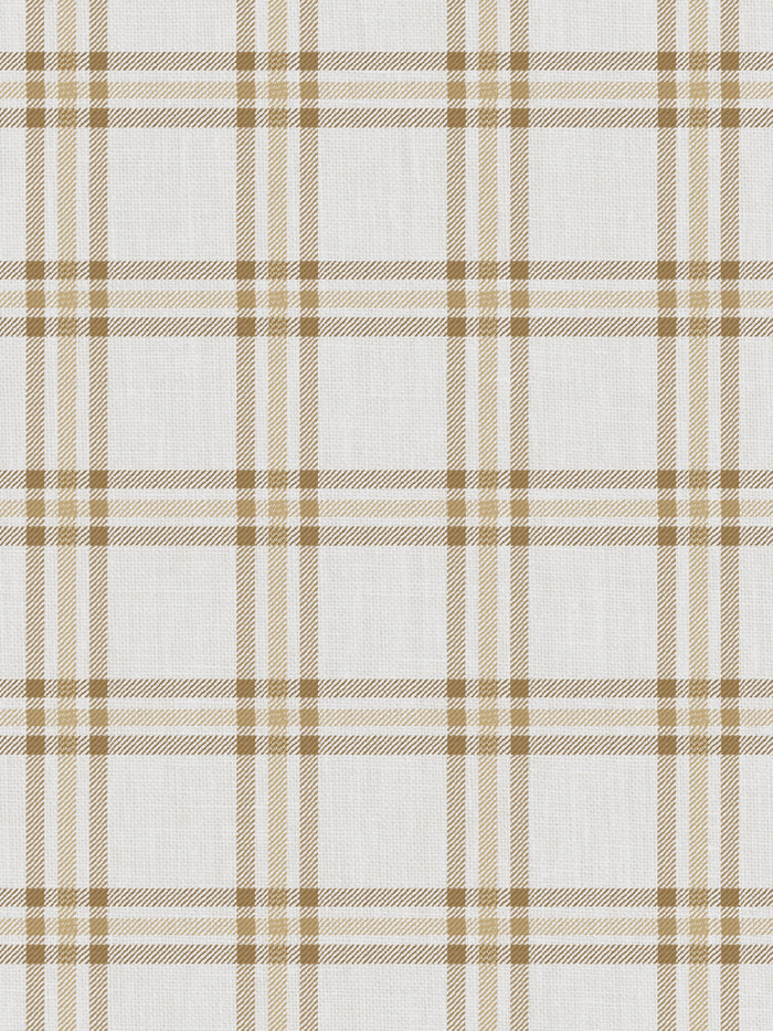 'Rogers Plaid' Wallpaper by Nathan Turner - Gold