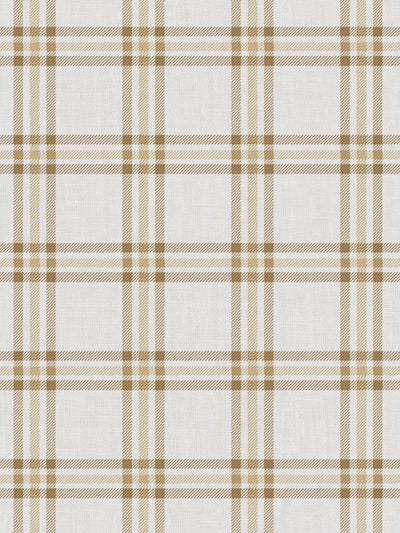 'Rogers Plaid' Wallpaper by Nathan Turner - Gold