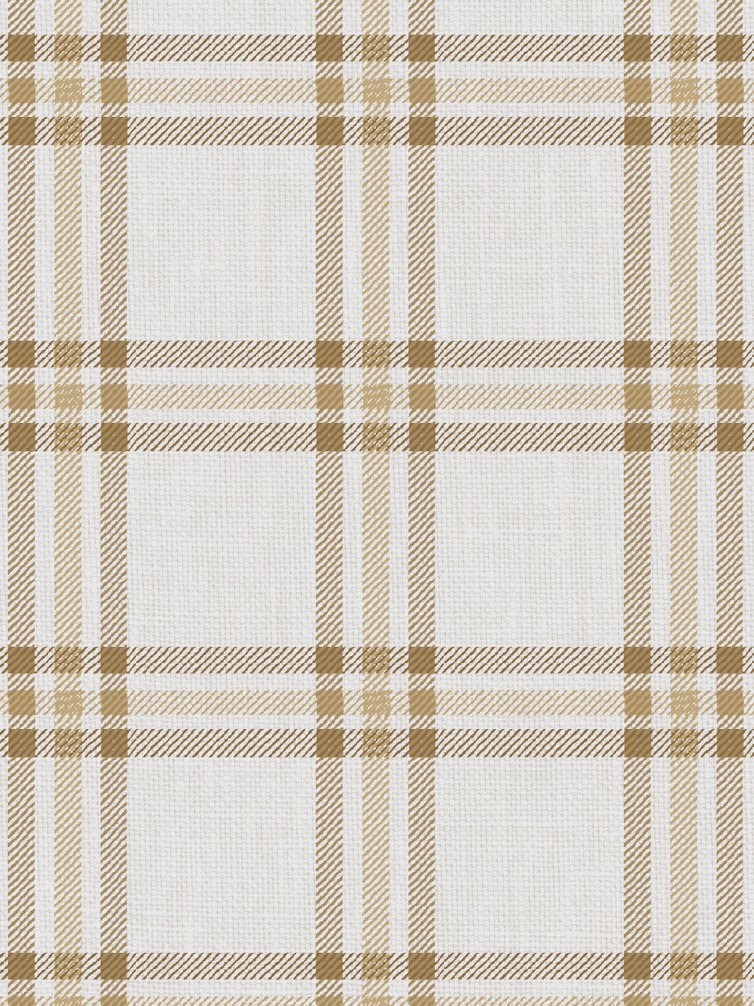 'Rogers Plaid' Wallpaper by Nathan Turner - Gold