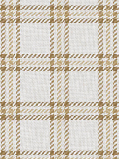 'Rogers Plaid' Wallpaper by Nathan Turner - Gold