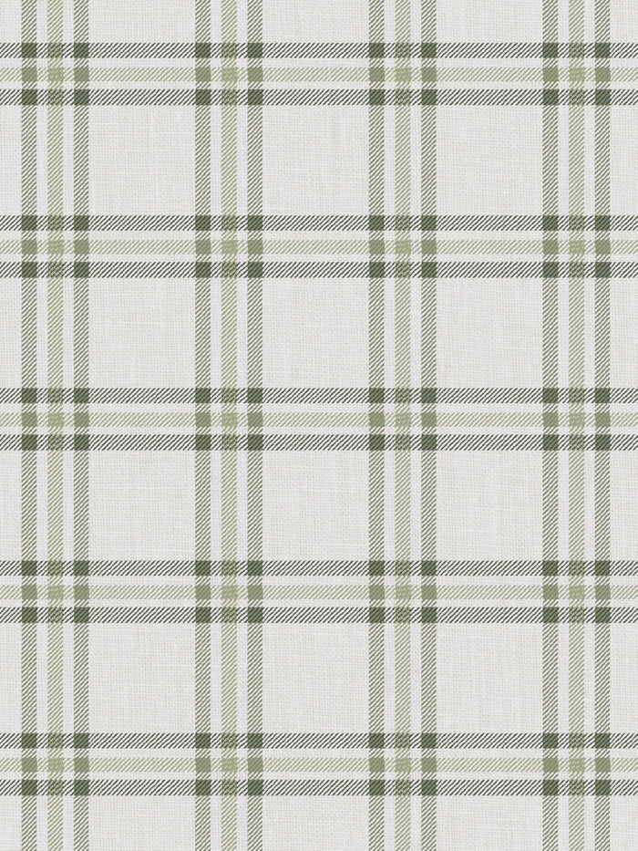 'Rogers Plaid' Wallpaper by Nathan Turner - Green