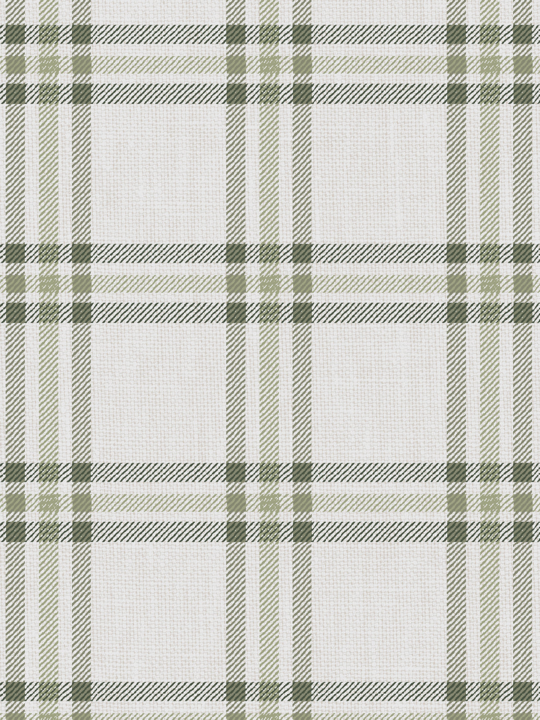 'Rogers Plaid' Wallpaper by Nathan Turner - Green