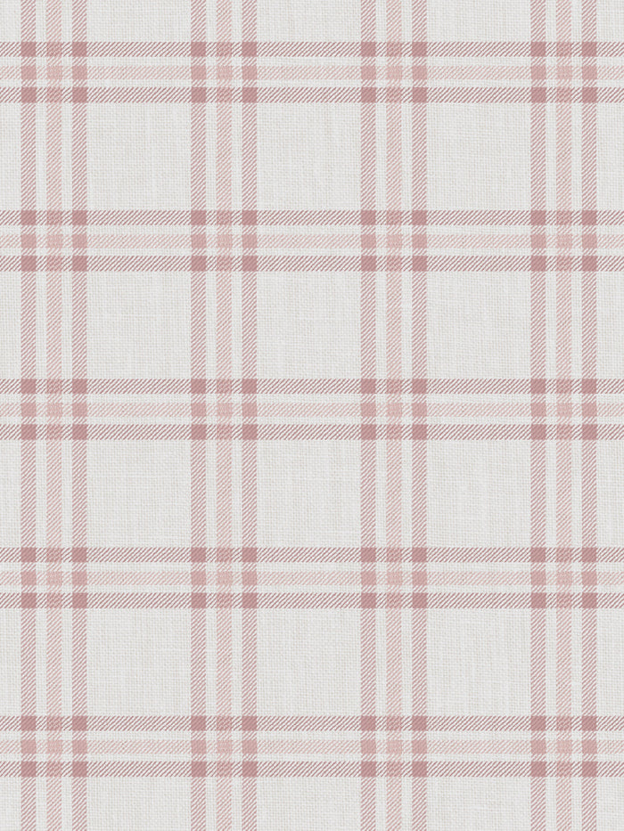 'Rogers Plaid' Wallpaper by Nathan Turner - Pink