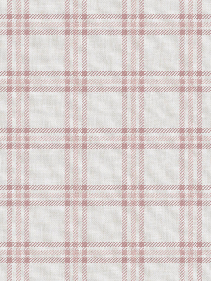 'Rogers Plaid' Wallpaper by Nathan Turner - Pink