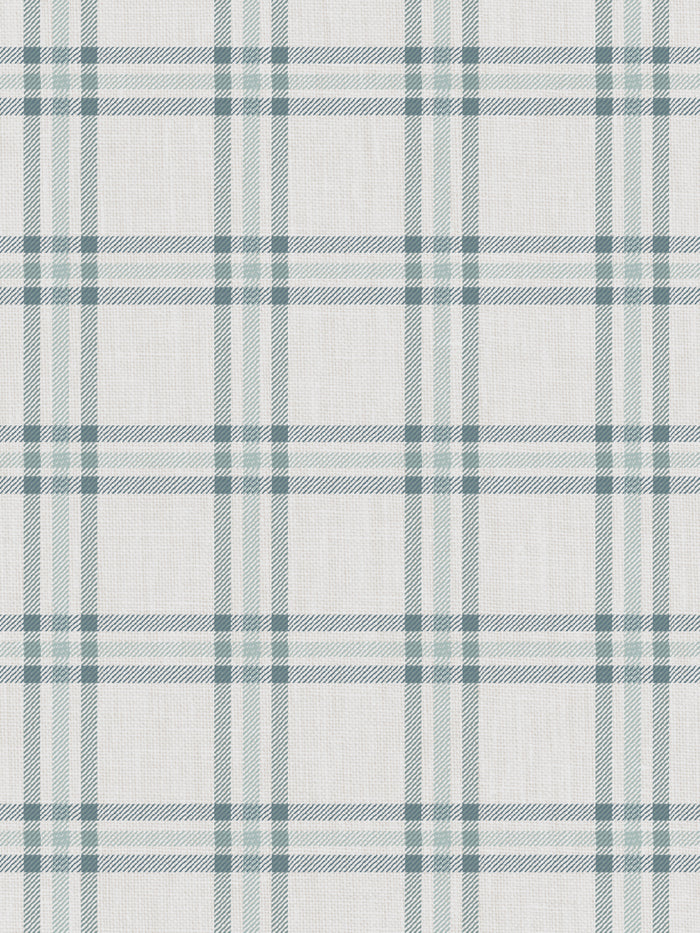 'Rogers Plaid' Wallpaper by Nathan Turner - Seafoam