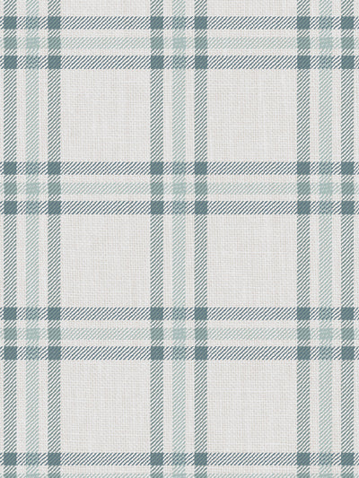 'Rogers Plaid' Wallpaper by Nathan Turner - Seafoam