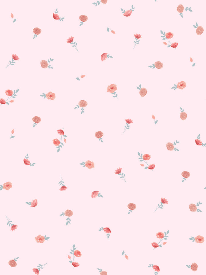 'Roses' Wallpaper by Meri Meri - Pink
