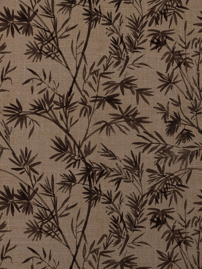 'Runaway Bamboo' Burlap Wallpaper by Flint Wood & Hicks - Slate