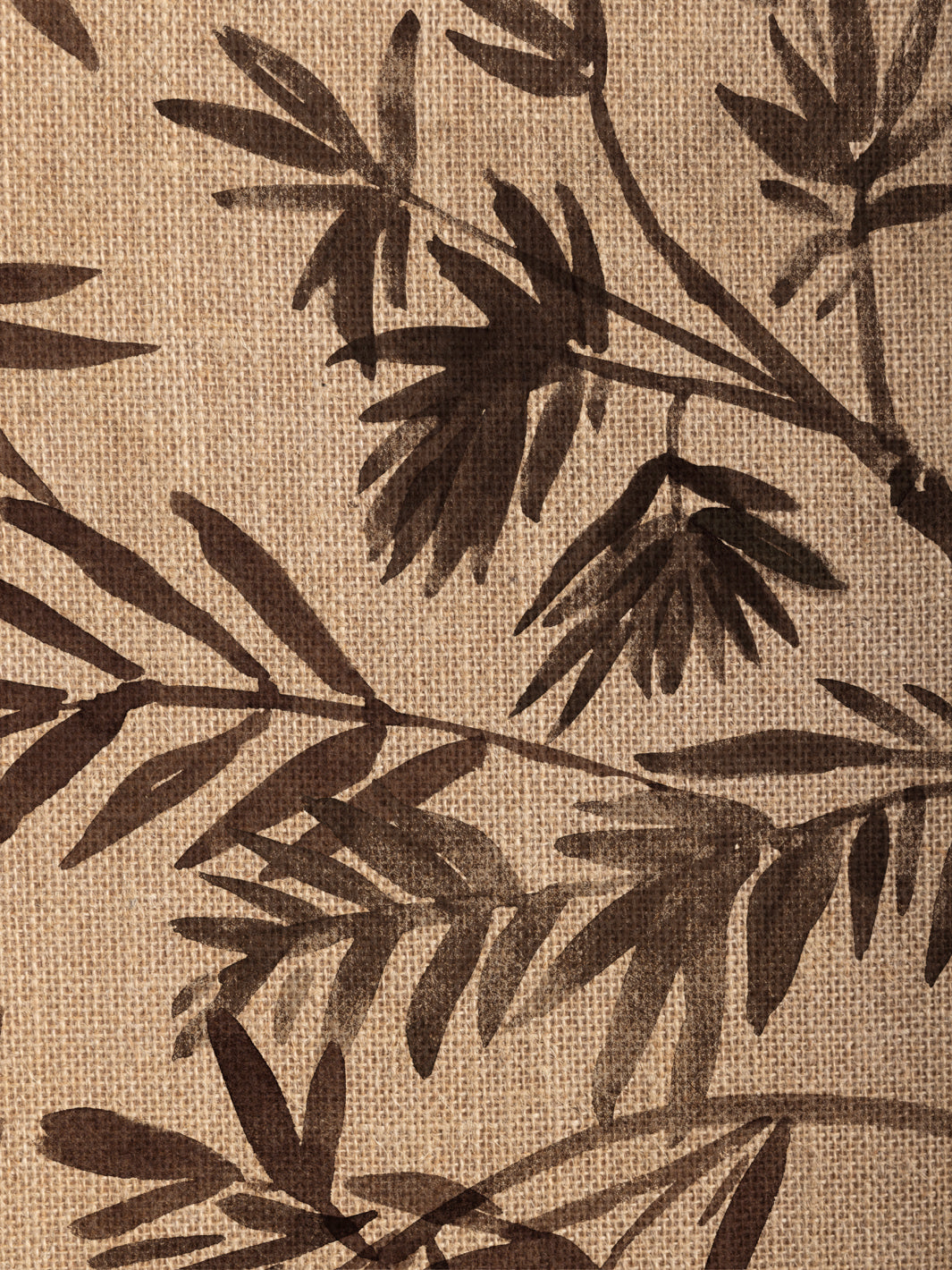 'Runaway Bamboo' Burlap Wallpaper by Flint Wood & Hicks - Slate