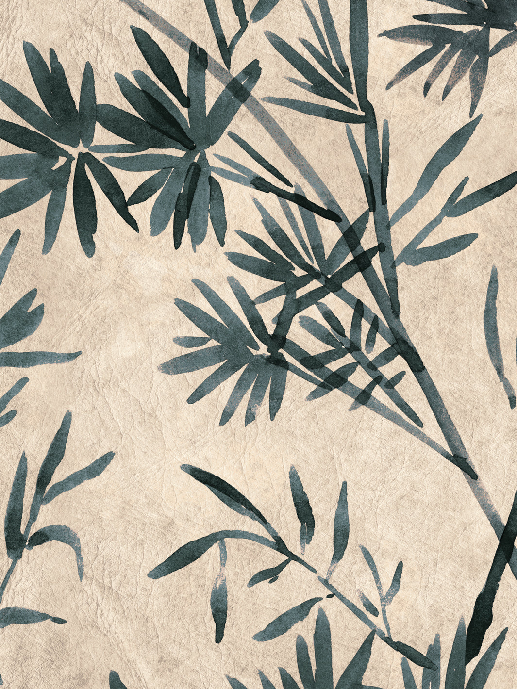 'Runaway Bamboo' Wallpaper by Flint Wood & Hicks - Faded Blue