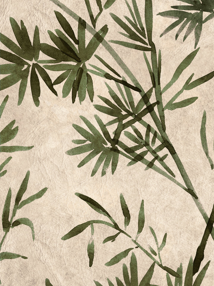 'Runaway Bamboo' Wallpaper by Flint Wood & Hicks - Faded Green