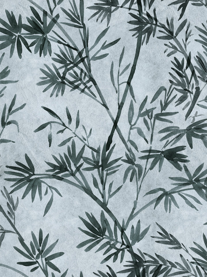 'Runaway Bamboo' Wallpaper by Flint Wood & Hicks - Tonal Blue