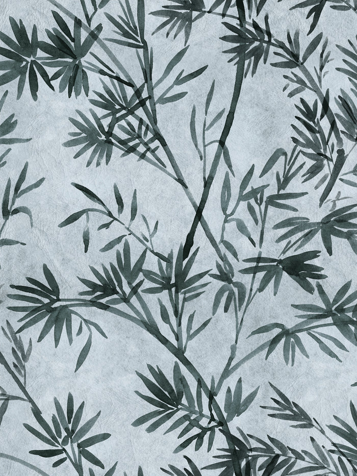 'Runaway Bamboo' Wallpaper by Flint Wood & Hicks - Tonal Blue