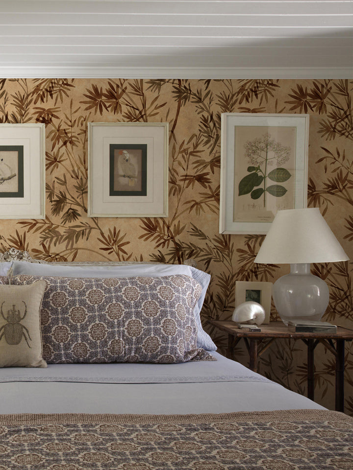 'Runaway Bamboo' Wallpaper by Flint Wood & Hicks - Tonal Terracotta