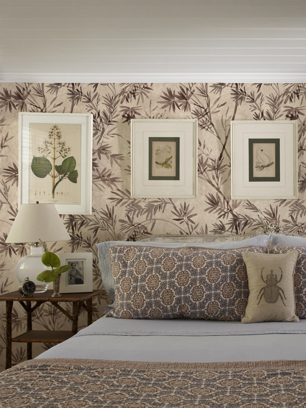 'Runaway Bamboo' Wallpaper by Flint Wood & Hicks - Vintage Brown