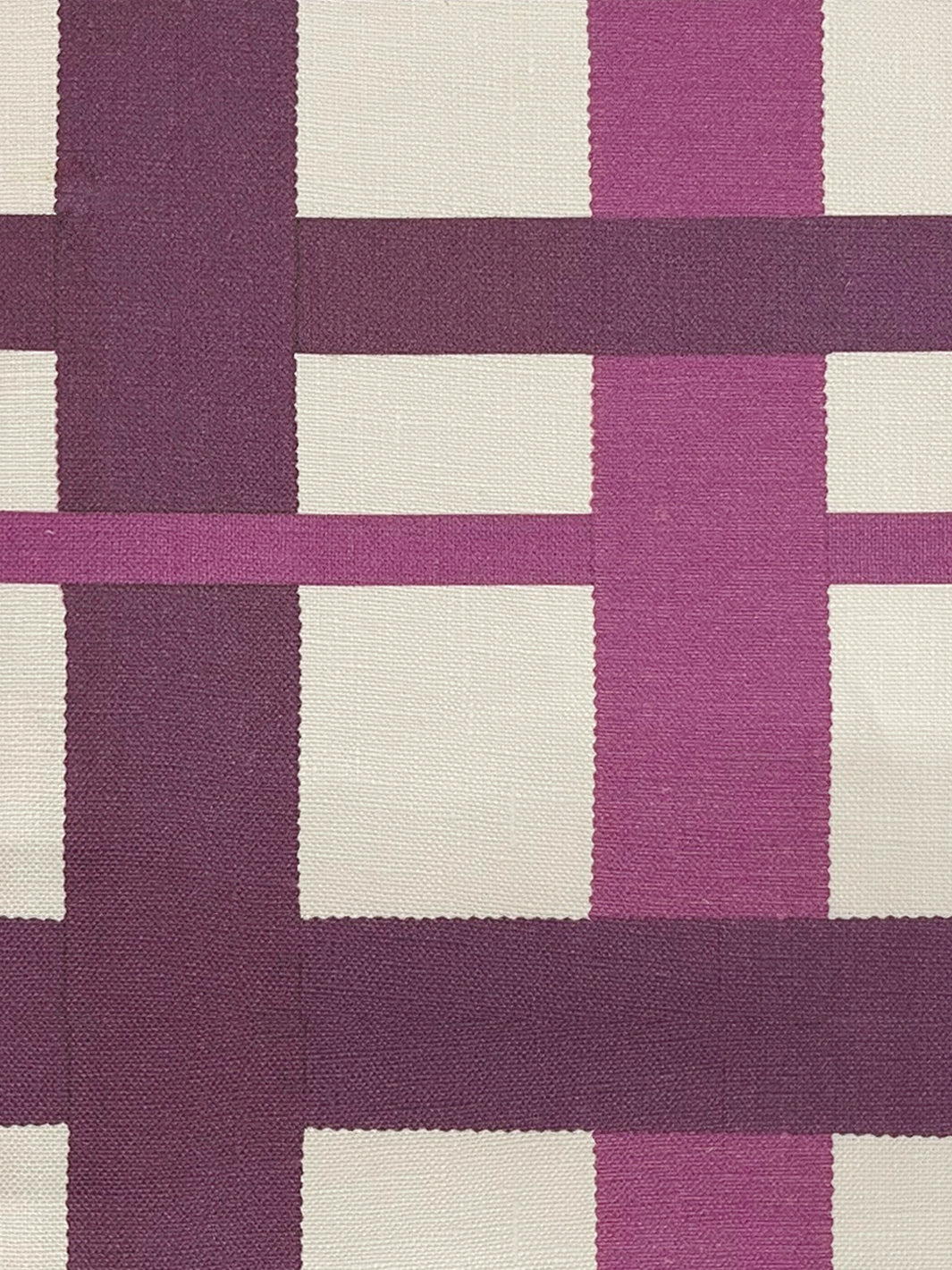 'Crosstown Plaid' Linen Fabric by Sarah Jessica Parker - Concord