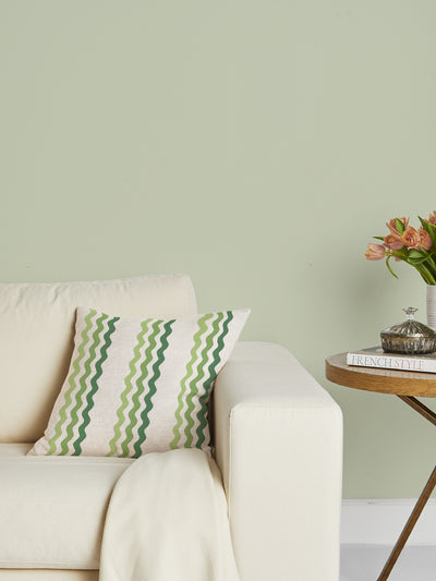ric rac bands linen fabric by sarah jessica parker greens
