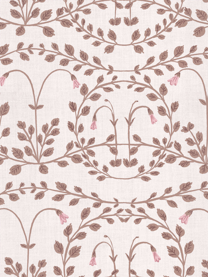 sassa linen fabric by sjp chestnut pink