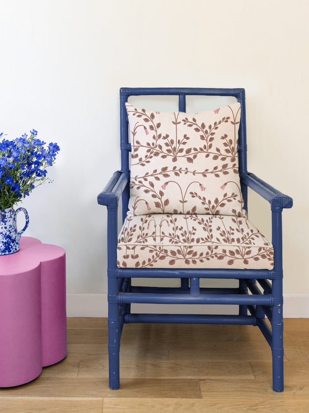 sassa linen fabric by sjp chestnut pink