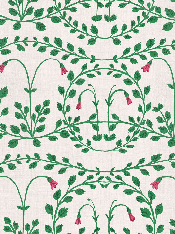 sassa linen fabric by sjp pink punch
