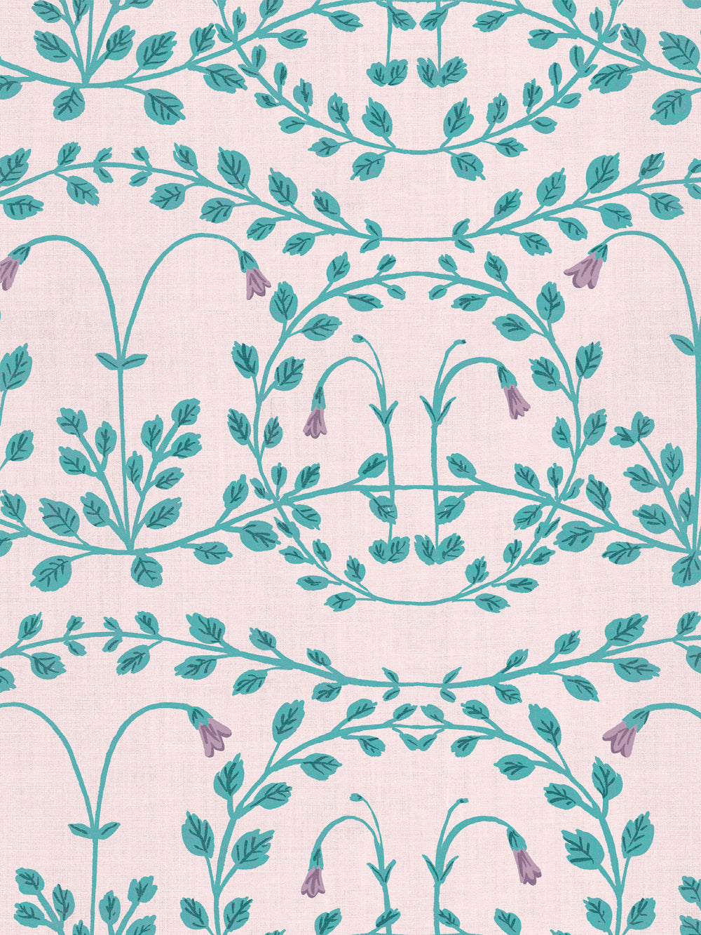 sassa linen fabric by sjp teal pink