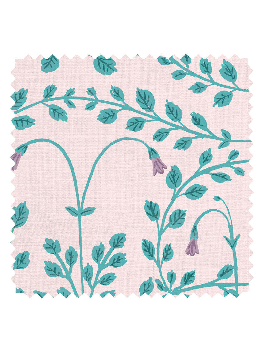 sassa linen fabric by sjp teal pink