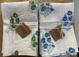 NT - Linen Napkins (set of 4) - California Poppy (Green)