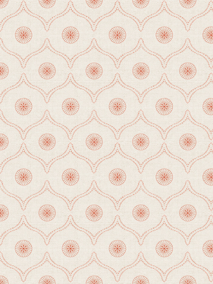 'Sea Biscuit' Wallpaper by Flint Wood & Hicks - Dark Coral
