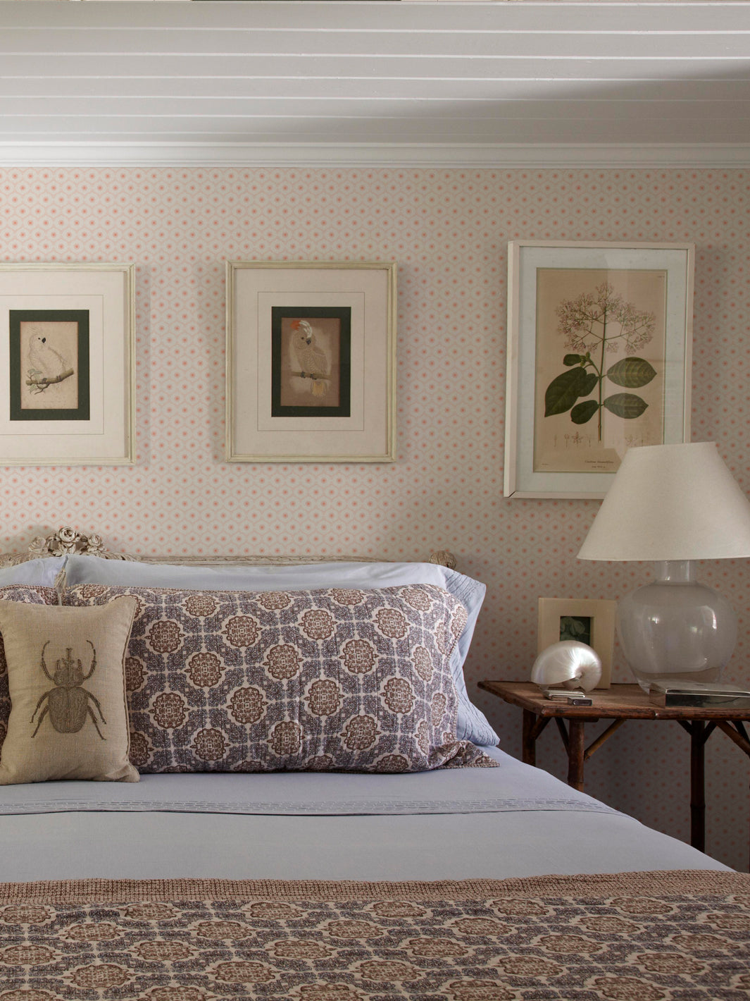 'Sea Biscuit' Wallpaper by Flint Wood & Hicks - Dark Coral